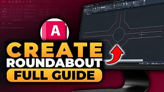 How To Create Roundabout in AutoCAD (𝟮𝟬𝟮𝟲) | 100% WORKS | NO Yapping, To The Point! | FAST & EASY