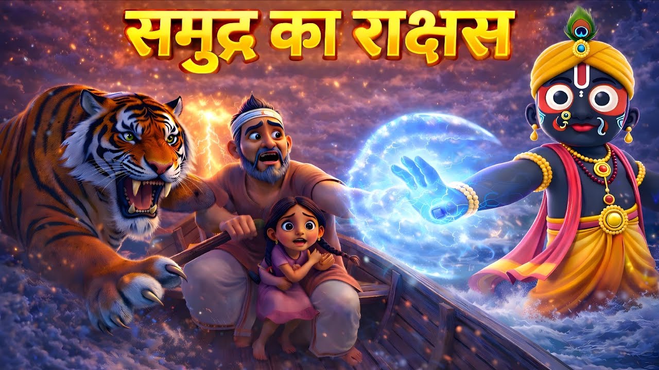 समुद्र का राक्षस | भगवान जगन्नाथ ने खुद आकर भक्त को बचाया | एक गरीब किसान की भक्ति | Jagannath Story