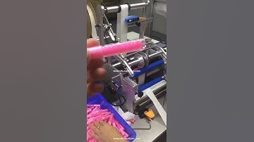 Semi automatic lipstick lip gloss bottle labeling machine labeling testing video