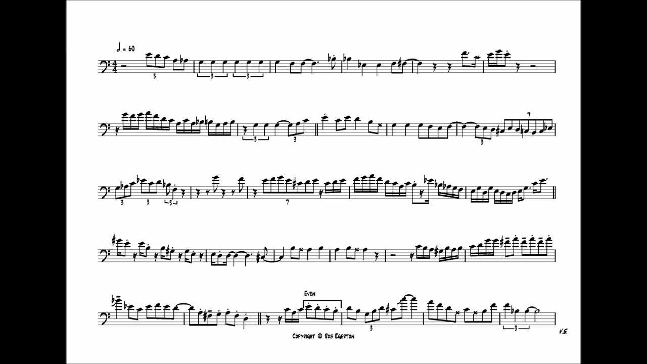 Bob McChesney 'I'm Beginning To See The Light' Trombone Solo Transcription