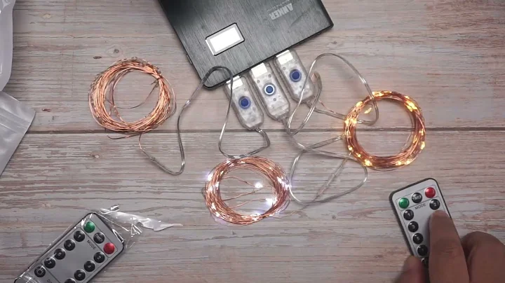 Unboxing Raw Fairy Lights 8Mode USB Powered 50LED 100LED 200LED String Lights Remote Control Timer