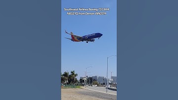 Southwest Airlines Boeing 737 landing LAX from Denver #airplane #landing #southwest #losangeles
