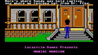 Maniac Mansion - Official Trailer EGA Version 1988