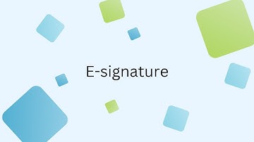 Inistate Features - e Signature