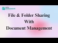 File & Folder Sharing With Easy Document Management