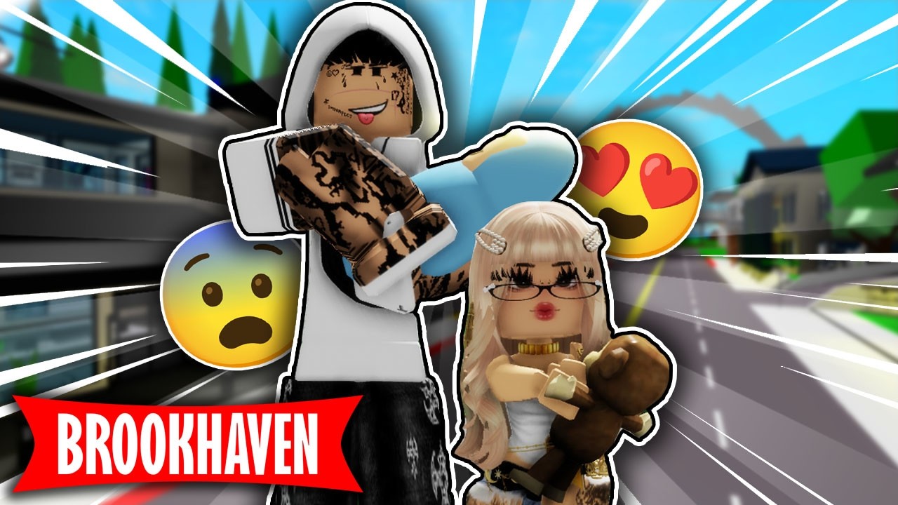 MI NOVIA Y YO NOS CONVERTIMOS en una FAMILIA DE PILCHEROS 😈 en BROOKHAVEN🏡   Roblox