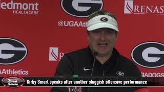 Georgia coach Kirby Smart speaks on offensive execution after win over Texas A&M