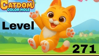 Catdom color hole level 271 solution and walkthrough for gameplay 