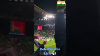 Cristiano ronaldo free kick goal against  liechtenstein || portugal vs liechtenstein#trending#shorts