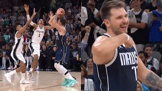 Luka Doncic Drills Clutch Stepback Three In San Antonio October 25, 2023