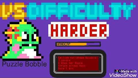 Puzzle Bobble Screen (MODE: VERSUS / DIFFICULTY: HARDER)