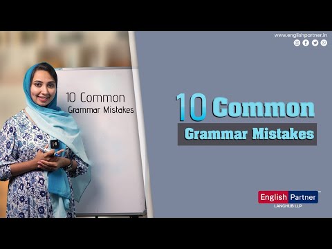 10 Common Grammar Mistakes English Learners Make | English Partner Kerala | Online English