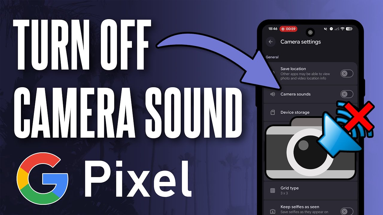 Как отключить звук затвора камеры на Google Pixel