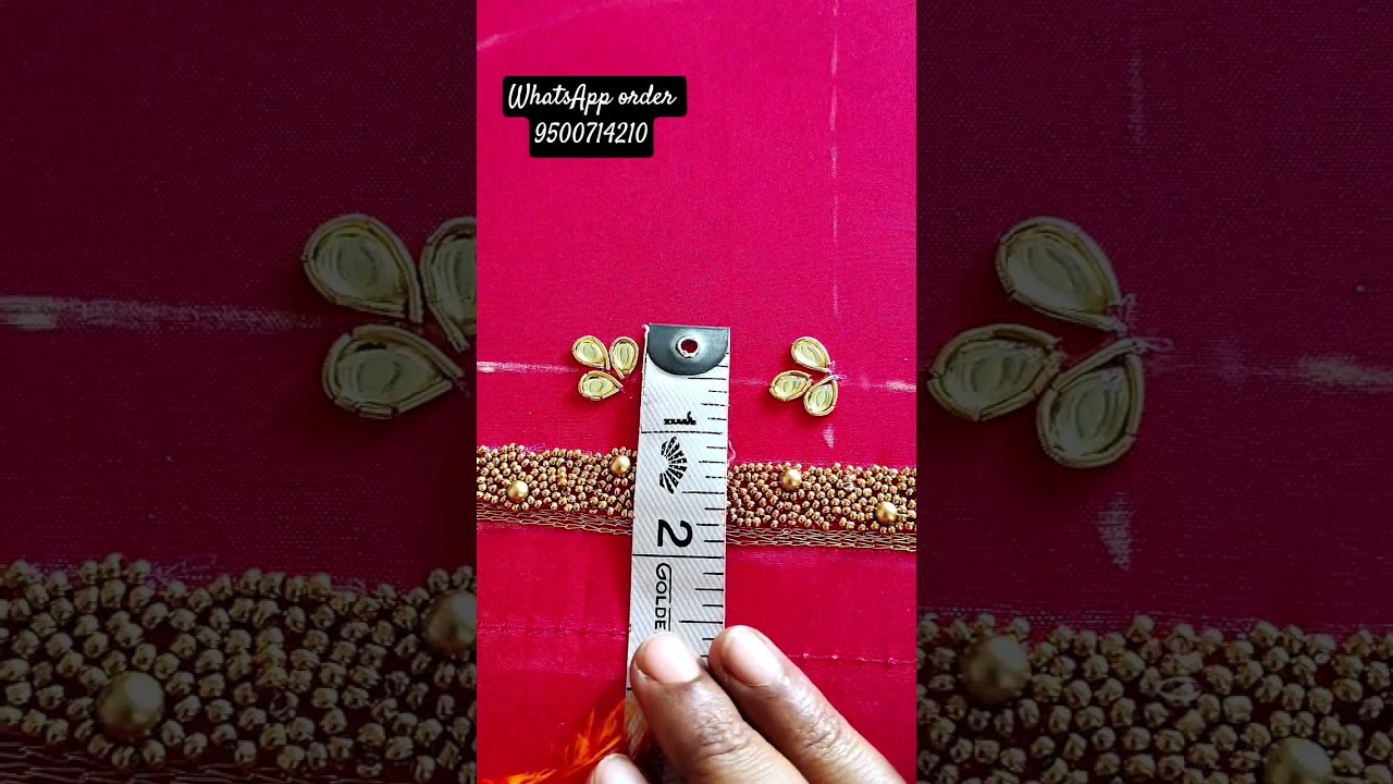 budget friendly aari work blouse design ♥️