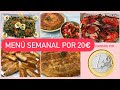 🍍 Menú SEMANAL 10€ #13. Cenas FÁCILES y SALUDABLES.❤💰