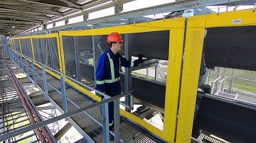 Enduride safety net conveyor guarding
