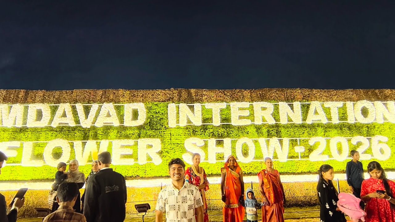 AHMEDABAD'S INTERNATIONAL RIVER FRONT FLOWER SHOW🌺....