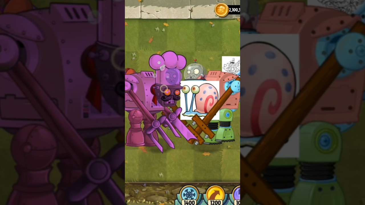 Food Fight Gargantuar Vs. Spongebob Gargantuar / Plants Vs. Zombies 2