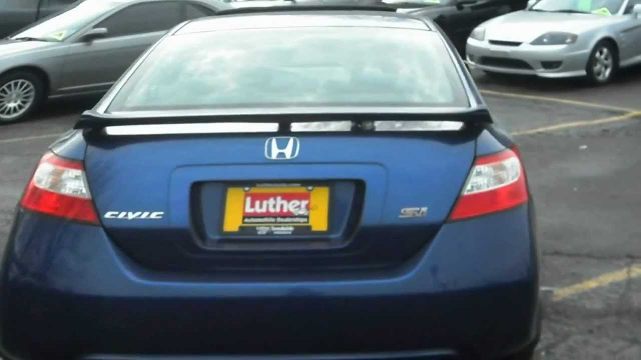 2008 HONDA Civic Si, 2dr coupe, 2.0 V-tech, 6 speed!!! - YouTube