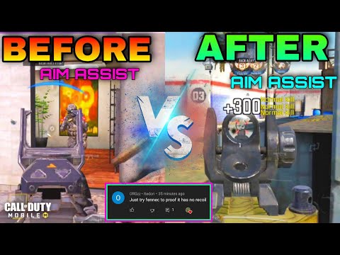 DEFERENCE BETWEEN NORMAL GAMEPLAY AND AFTER APPLYING AIM ASSIST CONFIG | CODM | CALL OF DUTY MOBILE|