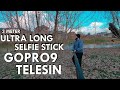 Longest Selfie stick for GoPro Hero 9 ! TELESIN UPGRADED ULTRA LONG SELFIE STICK  3 Meters / 118"