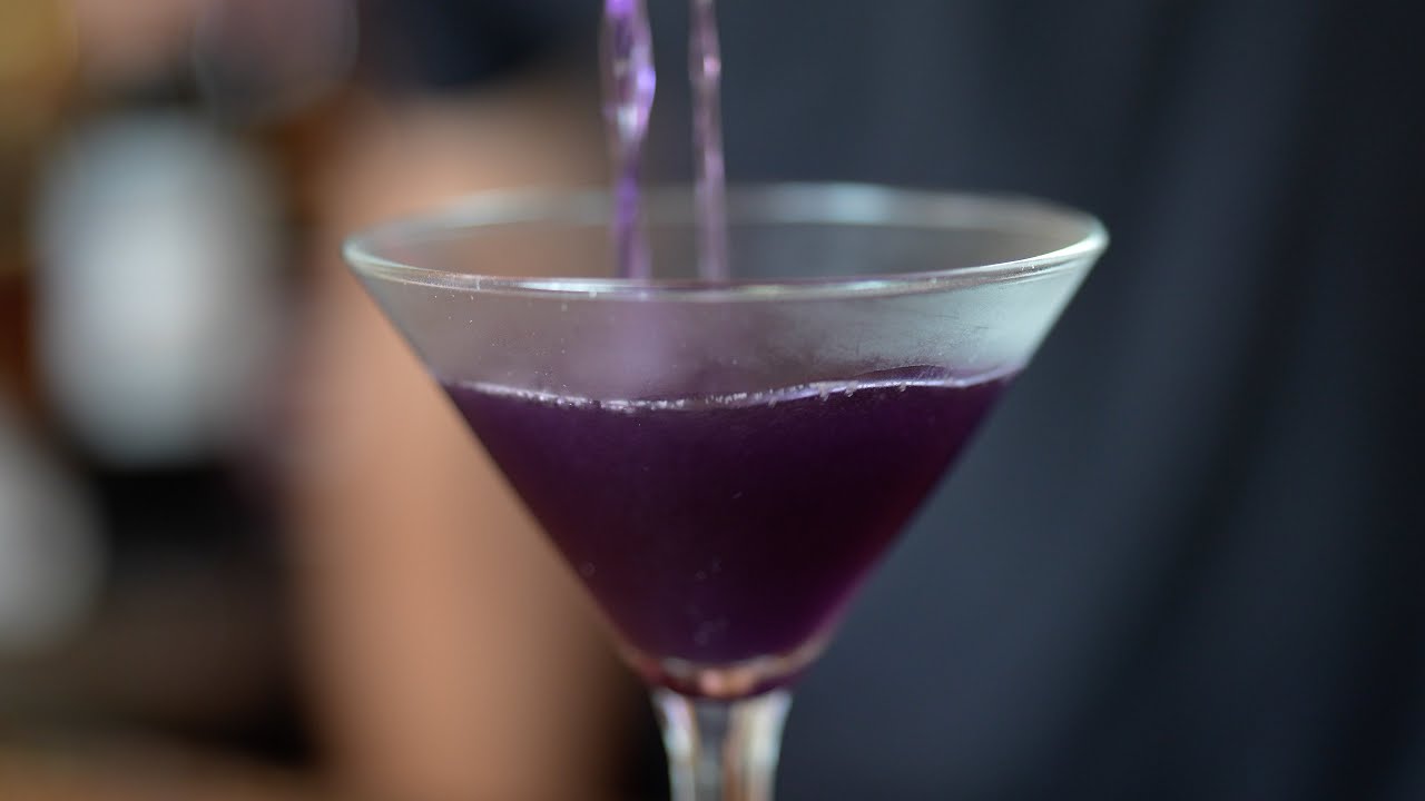 Ube Martini at Kalypso Island Bar & Grill, Hanalei