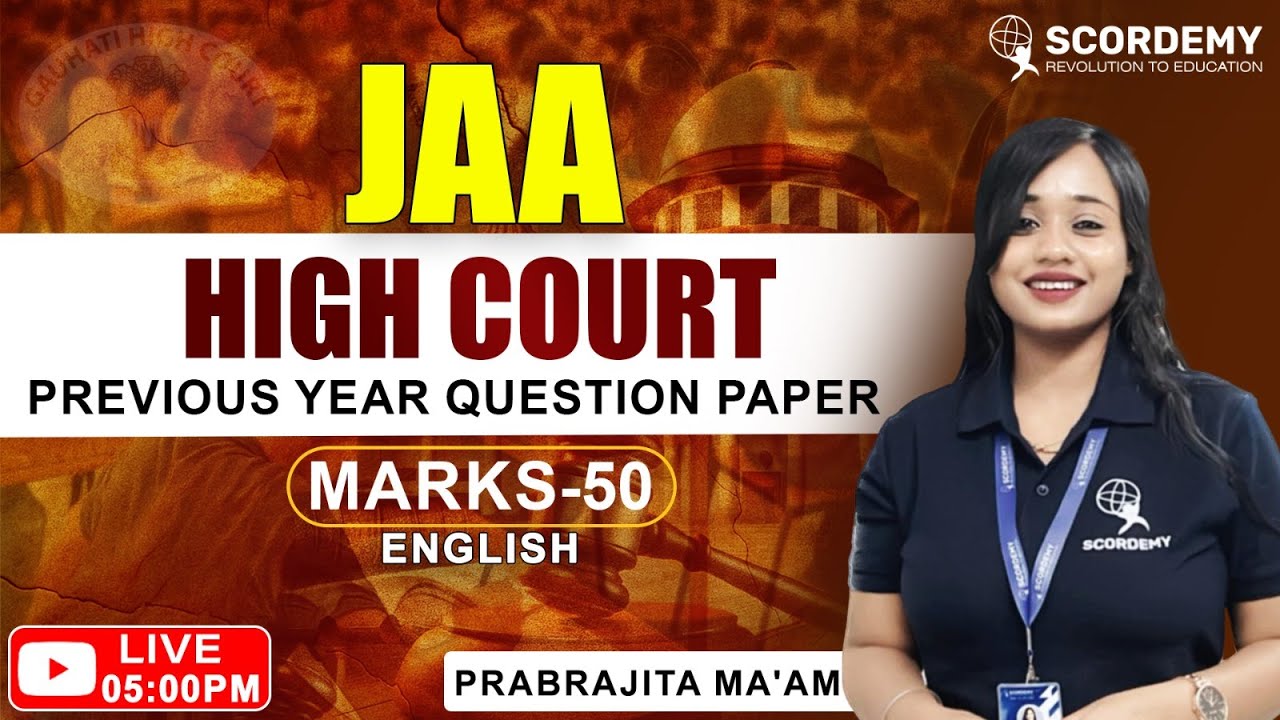 JAA High Court English | Previous Year Question Paper Analysis |  by Prabrajita Ma'am