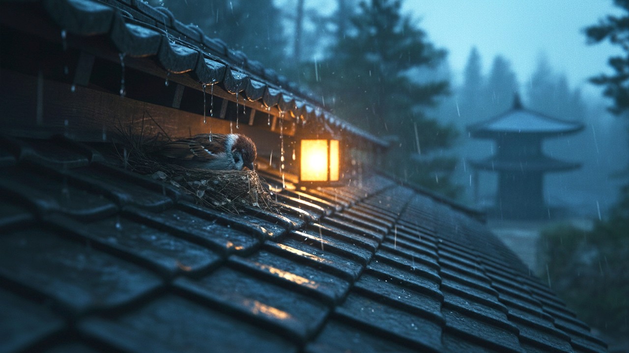 Soft Rain & Lantern Glow | Lofi Jazz for Studying, Sleeping & Anxiety Relief