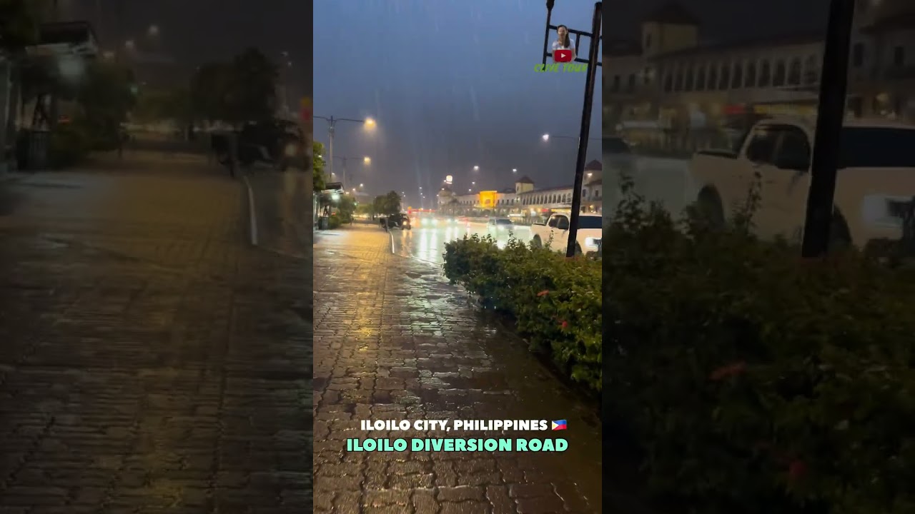 RAINY EVENING WALK - ILOILO DIVERSION ROAD | ILOILO CITY,PHILIPPINES