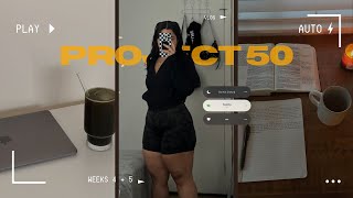 week 5 of project 50 | becoming HER, healthy girl habits, cleaning asmr