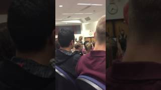 Woman Stands up to protestors at Shapiro Protest &amp; gets a standing ovation!