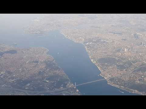 iSTANBUL  Uçak ile havadan görüntüsü 4K Samsung note 8