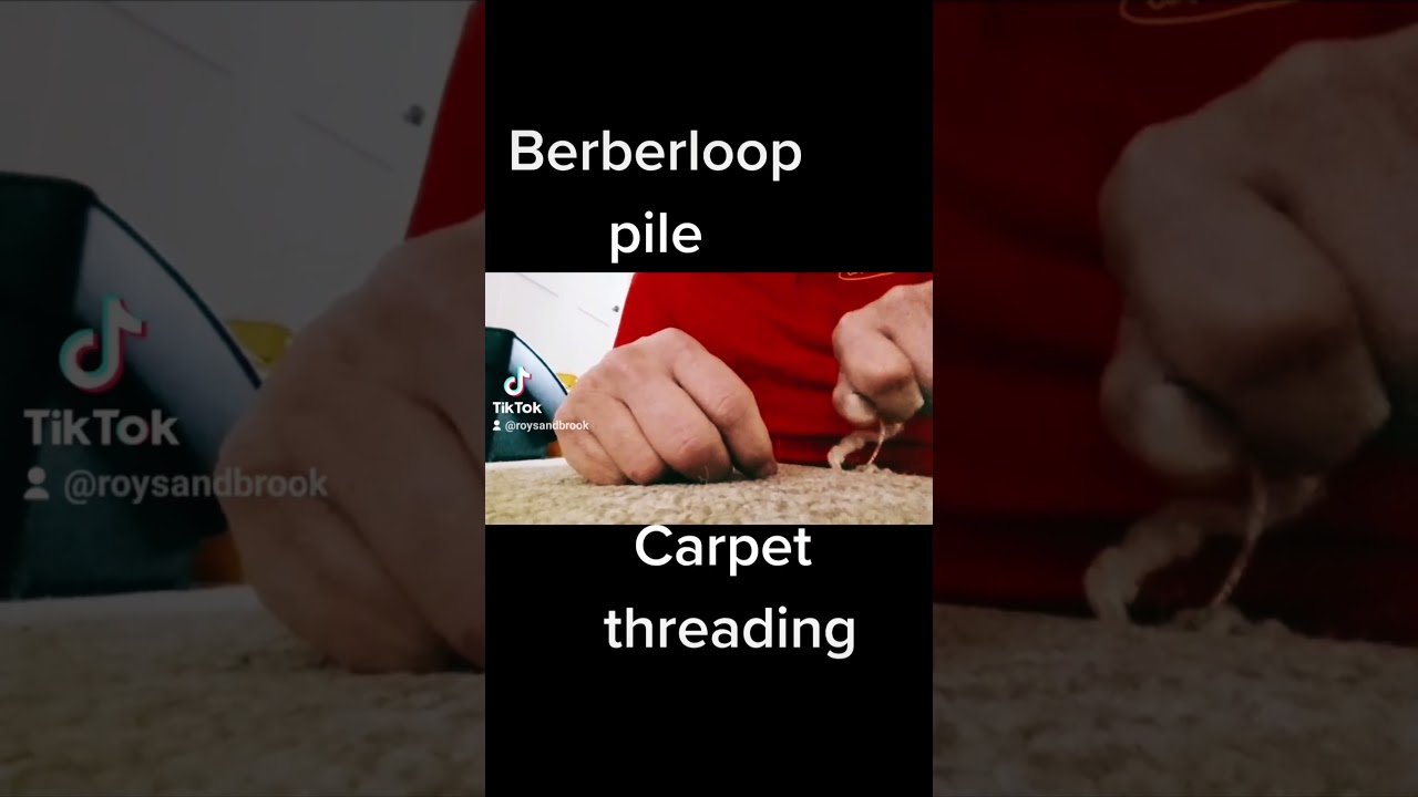 Berber Carpet Repair. Carpet threading. 