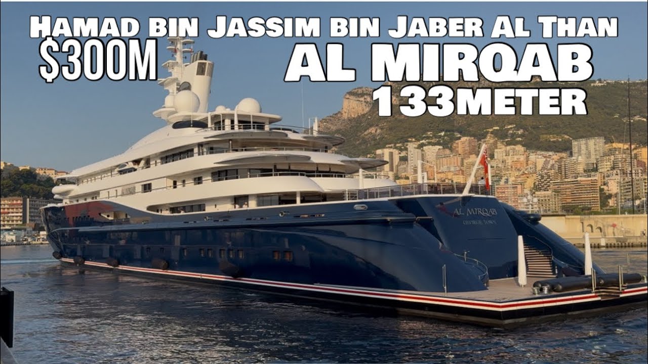 AL MIRQAB - $300M Megayacht - Morning Departure at Monaco MC 2025