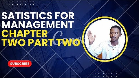 Statistics chapter two part two in Amharic languages 