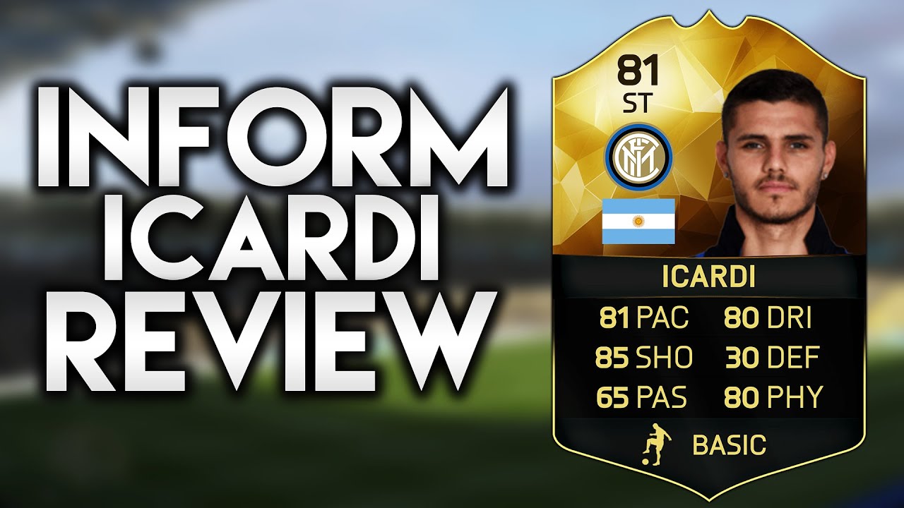 FIFA 16: SIF ICARDI REVIEW 81 +INGAME STATS! FIFA 16 PLAYER REVIEW!