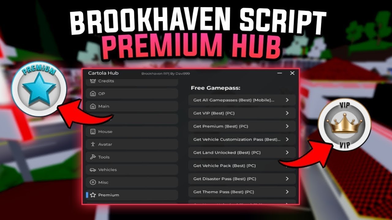 Brookhaven Script Premium Unlock Get All Gamepass VIP No Key (Pastebin) | Shife