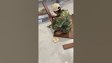 Cận cảnh thi công sàn gỗ xương cá cốt đen sang xịn mịn - 0944200579 #trieusango