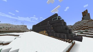 I Built The Snowpiercer In Mineacrft with the Create Mod | 12 Trains of Christmas day 11