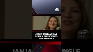 Janja canta jingle de Lula em 1º evento de campanha #shorts