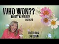 Pressed Flowers Friday Giveaway Winner for 06/05/26-New Friday Giveaway for 6/12/26