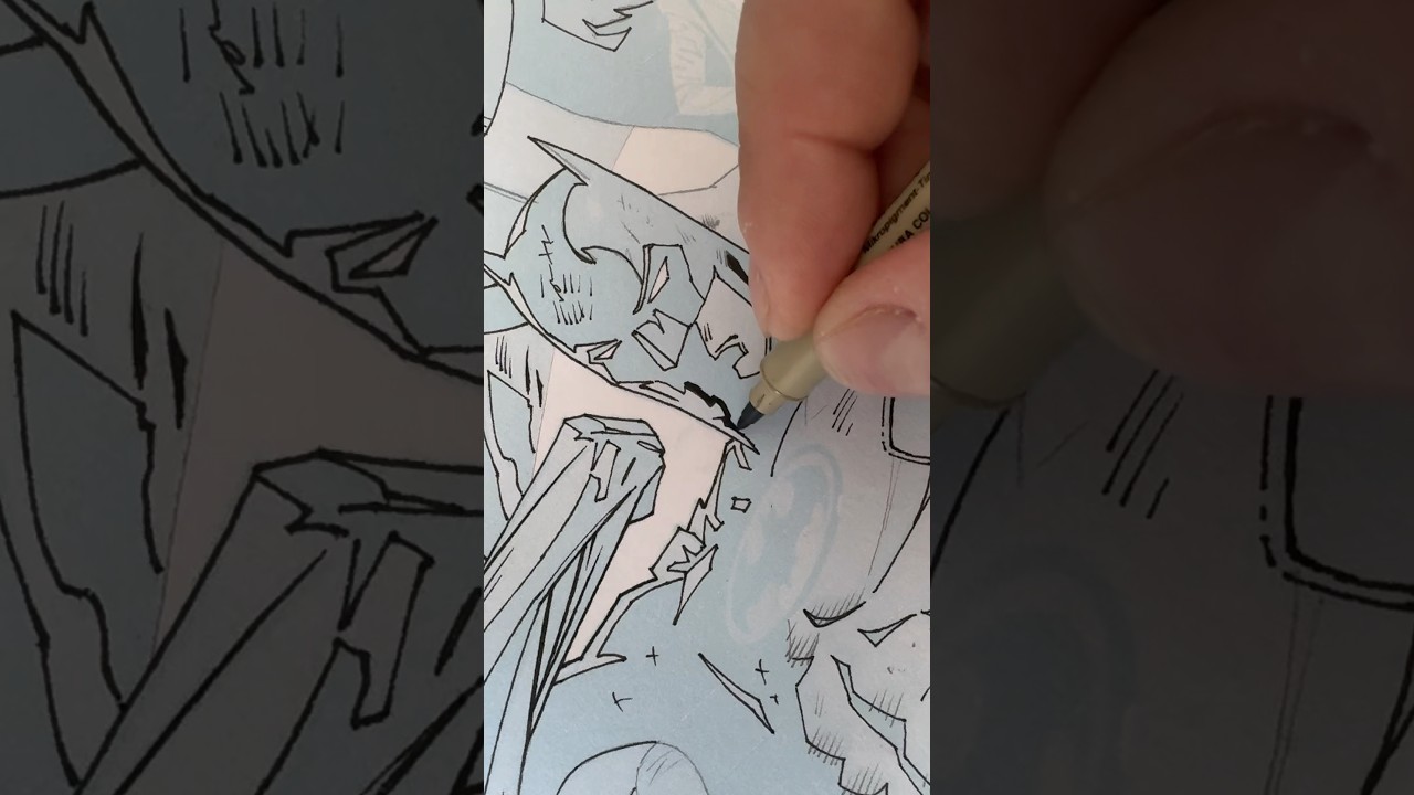 Variant Inks on Dan Mora's World's Finest #1 - Batman/Superman Cover 