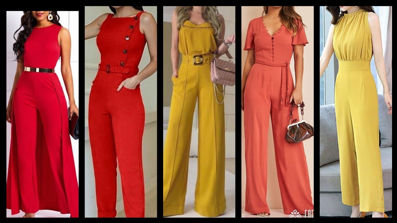 Beautiful Latest And Gorgeous Unique Style Plain Jumpsuit Design Ideas For Working women
