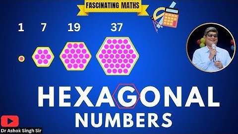Fascinating Maths 3: HEXAGONAL NUMBERS*#just#olympiad#jee#fiitjee#allen#pw# Dr Ashok Singh Sir
