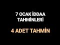 15 OCAK  UZMAN BAHİS İDDAA TAHMİNLERİ