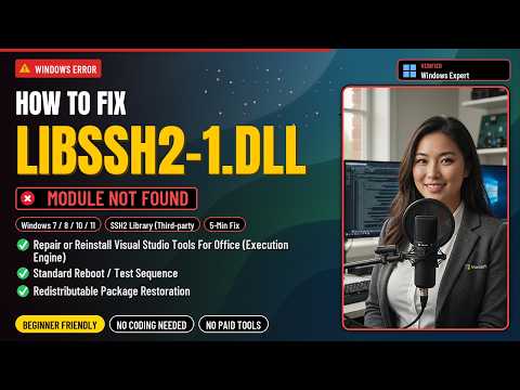 Fix libssh2-1.dll Security Error!