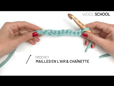 CROCHET: maille en l'air chaînette [ Niveau facile ]