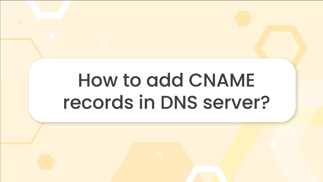 How To Add Cname Records In Dns Server | Vtiger Crm