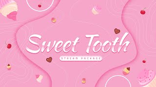 Free Sweet Tooth, Dessert Twitch Overlay Cute Stream Package
