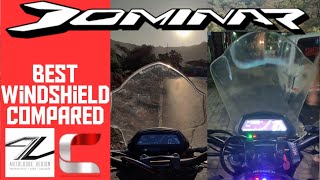 Don't buy Dominar 250/400 windshield | Autologue design Dominar vs Carbon racing Dominar windshield